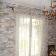 LOT 2 Tringles  fer forge + rideaux