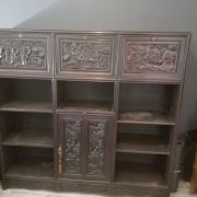 Meuble a sculpture asiatique chinoise