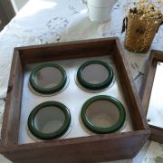 Yaourtière en bois Labana 4 pots, année 1936