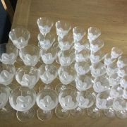 Verres cristal JC Durand France Modèle Florence 