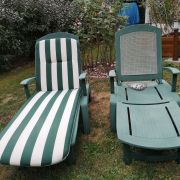 chaises longues de jardin