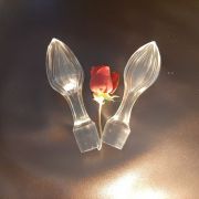 2 jolis bouchons de carafe en verre