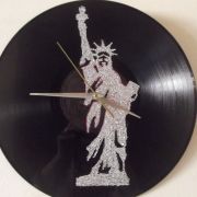 horloge vynile faite main