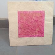 Applique murale ivoire et rose