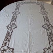 Nappe Coton Et Dentelle Faite Main De Burano