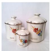 Pots à condiments, sucre,café,poivre demi porcelaine Moisson