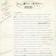 Tapuscrit signé corrections autographes "Abwehr et Gestapo" 