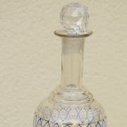 Carafe émaillée - Motifs ovales bleus
