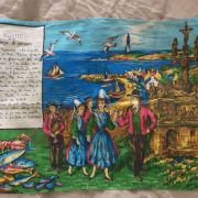 Torchon ancien Bretagne « Recette de la soupe de poissons »