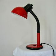 Lampe de bureau vintage rouge