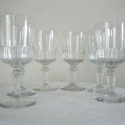 Set 6 petits verres cristal coloré