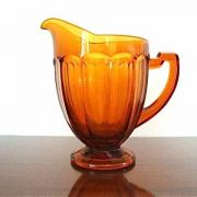 Pichet art déco brun roux