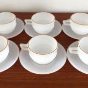 6 tasses à café Arcopal vintage années 70