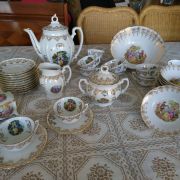Service à café et dessert Fragonard porcelaine 41 pièces 