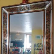 Miroir à pare closes Art Déco années 50