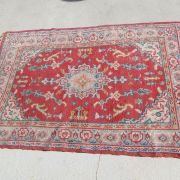 Tapis berbère, en laine et coton, 133 x 207 , 1960s 