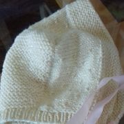 Bonnet en laine beige