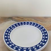 Lot de deux petites assiettes à dessert