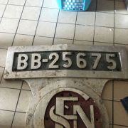 Plaque frontale locomotive vapeur