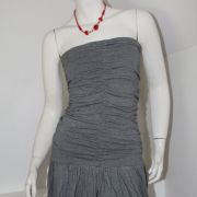 Robe bustier "Naf Naf" fourreau fines rayures T 36