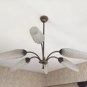 ensemble suspension et appliques années 70