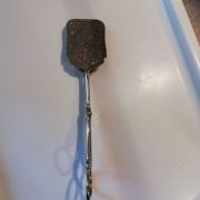 Pince métal argenté vintage