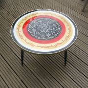 Table basse ronde vintage années 50 ou 60⎥design tiki