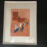 Aquarelle originale de Ferraz signée datée