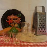 Lot de 5 verres dorés 