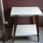 Table formica deux plateau pieds compas 60's vintage