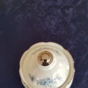 Service café porcelaineMitterteich numéroté blanc bleu 