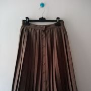 Jupe plissée laine mélangée