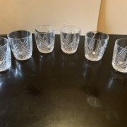 Verres à liqueur en cristal 