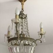 lustre bronze et pampille