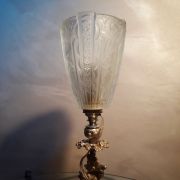 LAMPE bronze  ART  NOUVEAU TULIPE  pressé du style  MULLER D