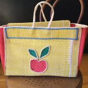 Sac cabas vintage style scoubidou 