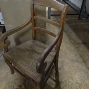 FAUTEUIL BOIS ET PAILLE