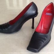 Véritables escarpins vintage 1988-89 en cuir T37 