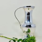 Cruche à eau/vin blanc en métal argenté