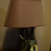 LAMPE ANCIENNE  AVEC PIED DE VIGNE 