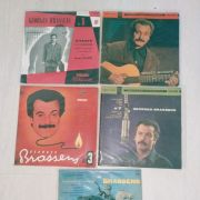5 disques vinyls Geroges Brassens