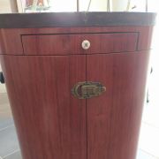 Coiffeuse arrondie en bois de rose