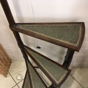 Escalier de bibliothèque anglaise vintage ancien