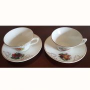 Tasse à déjeuner décor fruits Sarreguemines