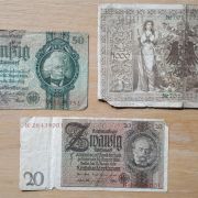 3 billets  de banque Allemand 1910-1933