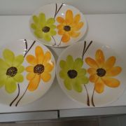 3 assiettes creuse vintage
