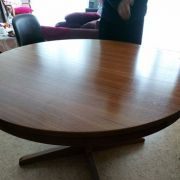 Table scandinave extensible années 60