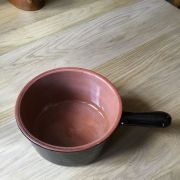 Ancien pot (poêlon) en grès vernisse 