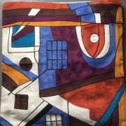 coussin brodé housse