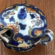 petit pot à moutarde en porcelaine